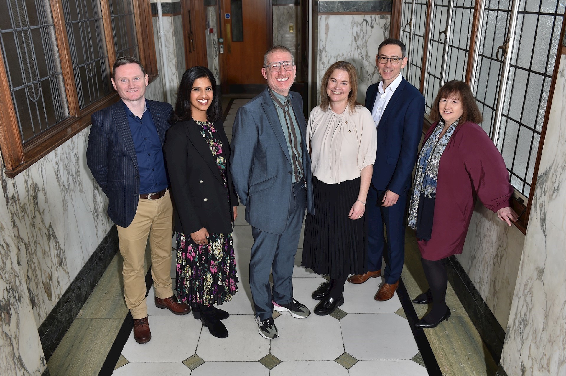 Boost team and delivery partners: (L-R) Mark Gibbons, Senior Boost Access to Finance specialist; Darshana Patel, Boost Programme Officer, Lancashire County Council; Andrew Leeming, Boost Programme Manager, Lancashire County Council; Alison Davies, Programme Manager, Selnet; Richard Jeffery, National Director, GC Business; Janet Doolan, Head of Growth Lancashire;