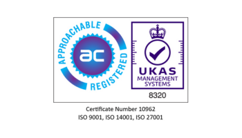 Approachable Registered UKAS Management Systems, Certificate Number 10962 ISO 9001, 14001, 27001
