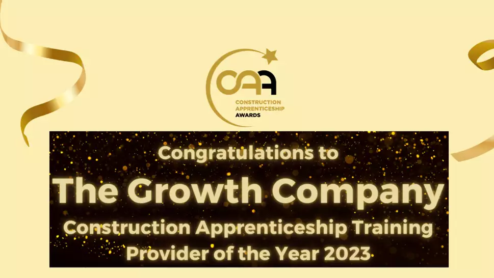Construction Apprenticeship Awards 2023 winner: The Growth Company Training Provider of the Year