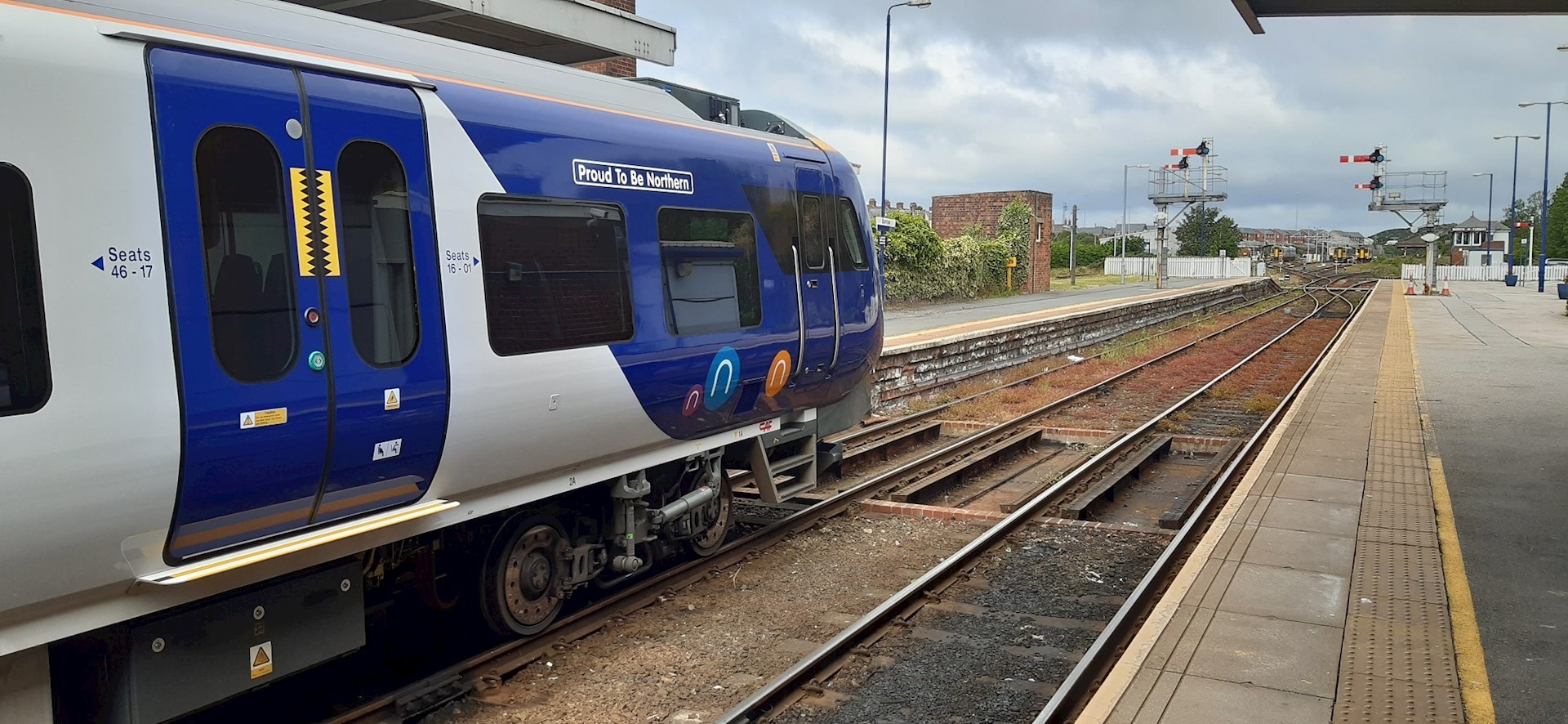 Images Shows Northern Train With Proud To Be Northern Banner