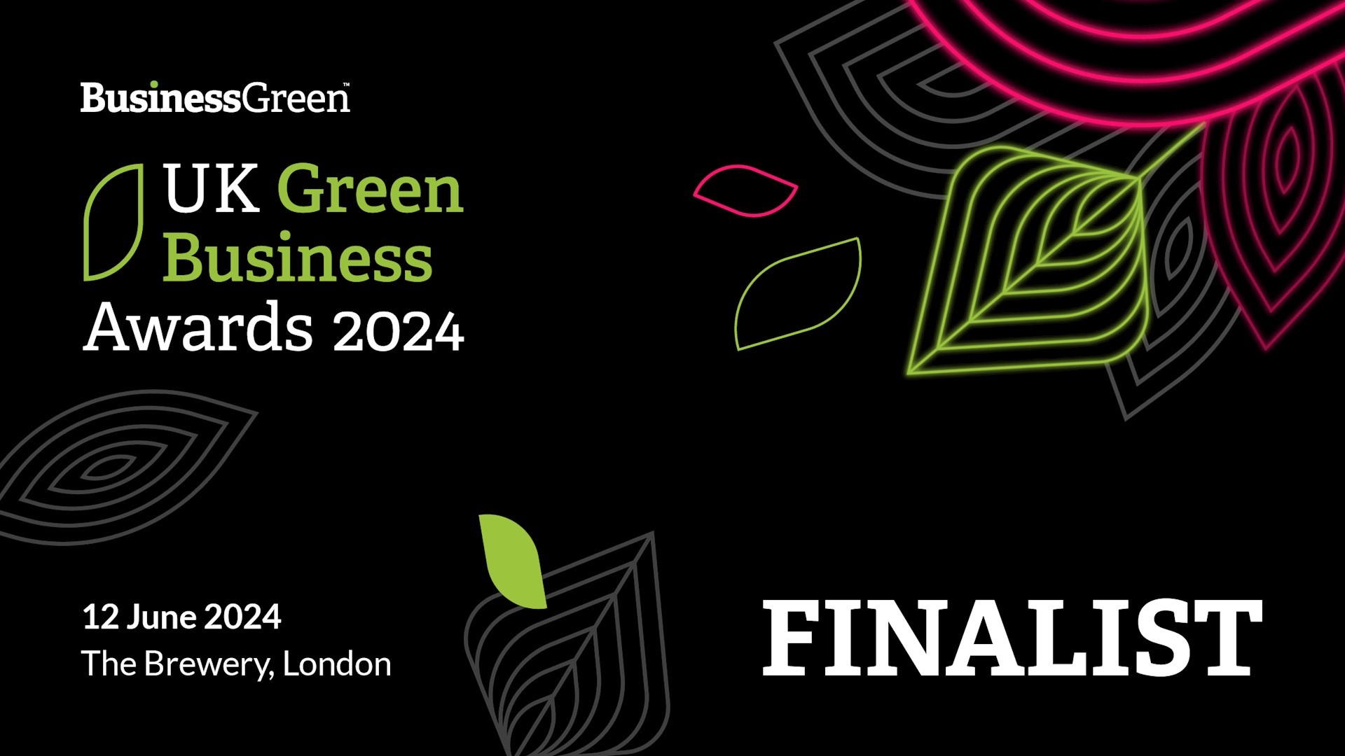 UK Green Business Awards 2024 Finalist 