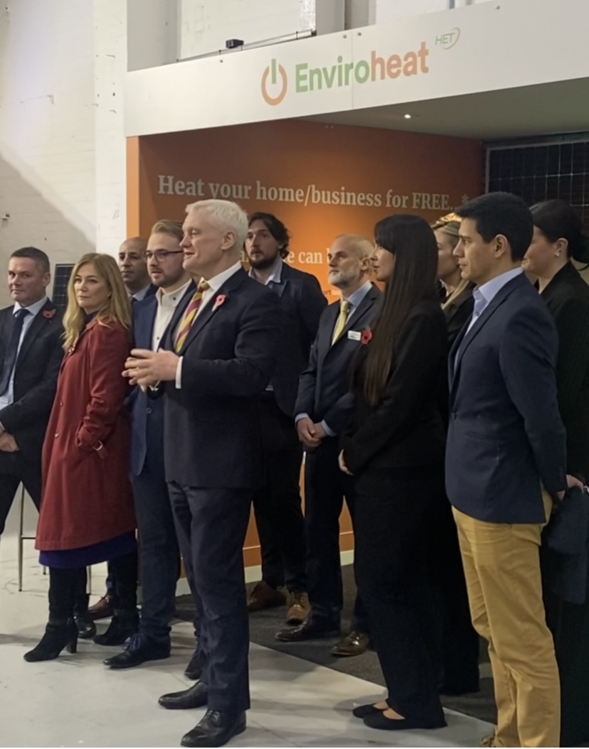 Rt Hon Graham Stuart MP, Minister of State for Energy Security, and guests at the Green Skills Academy